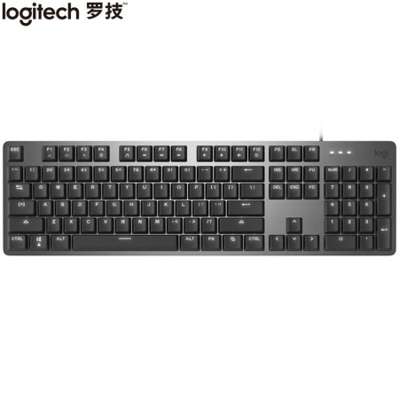 罗技 键盘K845机械背光键盘有线键盘办公游戏键盘全尺寸TTC茶轴